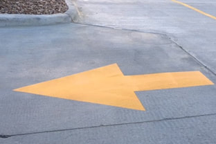 Directional Arrows In Your Parking Lot Huntington, West Virginia