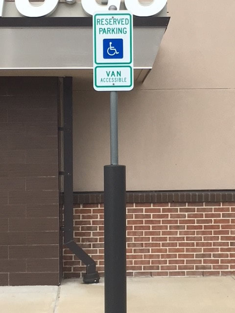 Metal Signs For Your Parking Lot Installed In Huntington